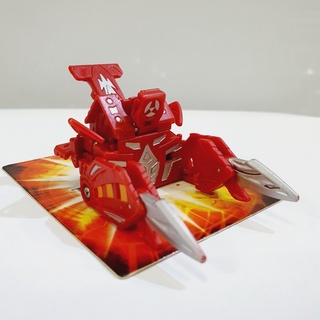 RARE !! AUTH Bakugan Battle Gear Terrorcrest / Battle Red Silver บาคุกัน แบทเทิ่ลเกียร์ ธาตุไฟ