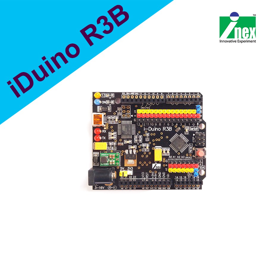 INEX i-Duino UNO R3B แผงไมโครคอนโทรลเลอร์ Arduino R3B/UNO/R3/coding/โค้ดดิ้ง/microcontroller