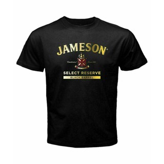 T-shirt  เสื้อยืด พิมพ์ลาย Jameson Irish Whiskey Est. สําหรับผู้ชาย โลโก้ Since 1780S-5XL