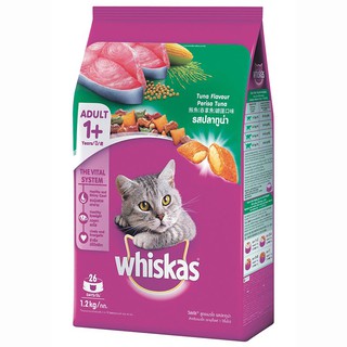 ✨นาทีทอง✨ วิสกัส อาหารแมว รสปลาทูน่า 1.2 กิโลกรัม WHISKAS TUNA 1.2 KG.