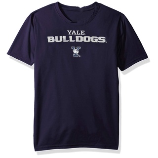 Wf เสื้อยืดคอกลม พิมพ์ลาย YALE BULLDOGS ทรงหลวม สําหรับผู้ชาย และผู้หญิง