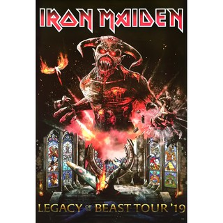 โปสเตอร์ รูปวาด วง ดนตรี เฮฟวีเมทัล IRON MAIDEN 1975 POSTER 24”x35” Inch English Heavy Metal V17