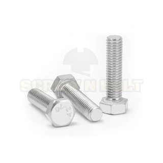 น็อต สกรู หัว 6 เหลี่ยม โบลท์ สแตนเลส 304 เกลียวมิล ตลอด หยาบ M6 / Hexagon Head Bolt Full Thread