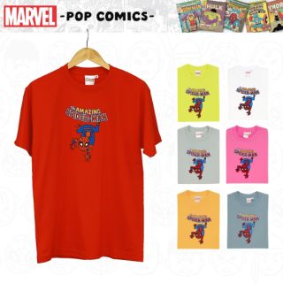 เสื้อยืด MARVEL POP COMICS ของเเท้ ทรงOVERSIZES-5XL