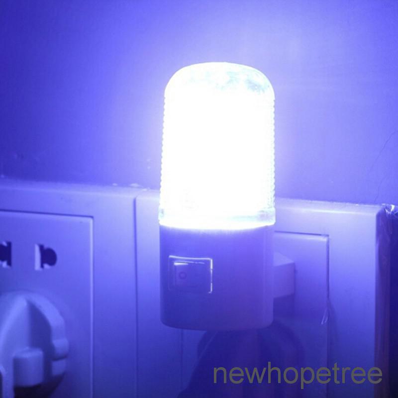 โคมไฟติดผนังห้องนอน 4 LED โคมไฟกลางคืน โคมไฟเสียบหลอดไฟ AC