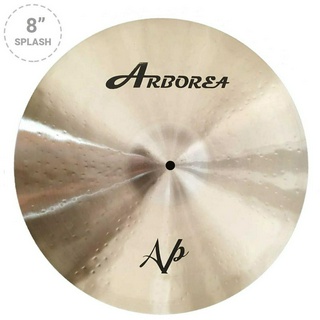 Arborea AP-8S แฉ ขนาด 8 นิ้ว แบบ Splash Cymbals จาก ซีรีย์ AP ทำจากทองแดงผสม (Bronze Alloy โลหะผสมบรอนซ์ 80% + ทองแดง 20%)