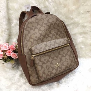 Coach F58314 F29004 Charlie backpack เป้ใบใหญ่ ใส่ของได้เยอะ สะพายเที่ยวสวยๆค่ะ ขนาด 12" (L) x 14 3/4" (H) x 5" (W)