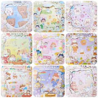 🧸(พร้อมส่งในไทย)🧸สติกเกอร์การ์ตูนลายน่ารักๆ กล่องแพค 10 ชิ้น