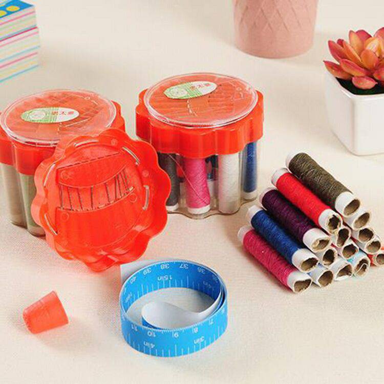 กล่องเครื่องมือเย็บผ้า ด้าย ที่ร้อยเข็ม สายวัด #E-0017