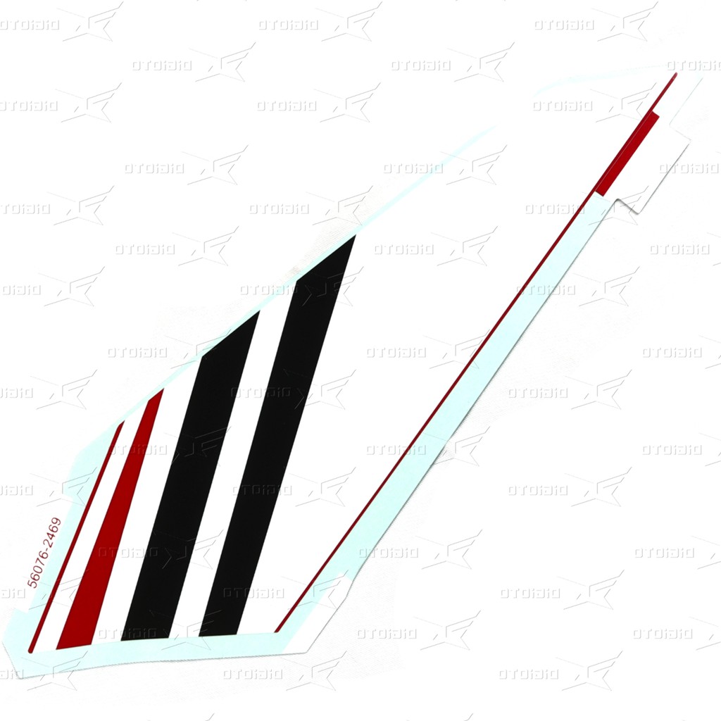 Original Kawasaki ZX25R P.Red Knee Grip Cover Sticker - ซ้าย