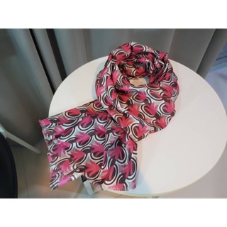 Coccinelle scarf ผ้าพันคอ ลายเก๋ๆ น่ารักมาก ของใหม่