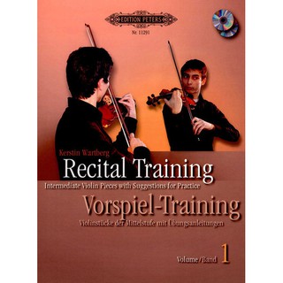 Recital Training Vol.1 Intermediate Violin Pieces with Suggest. for Practice (Suzuki Violin Book4)