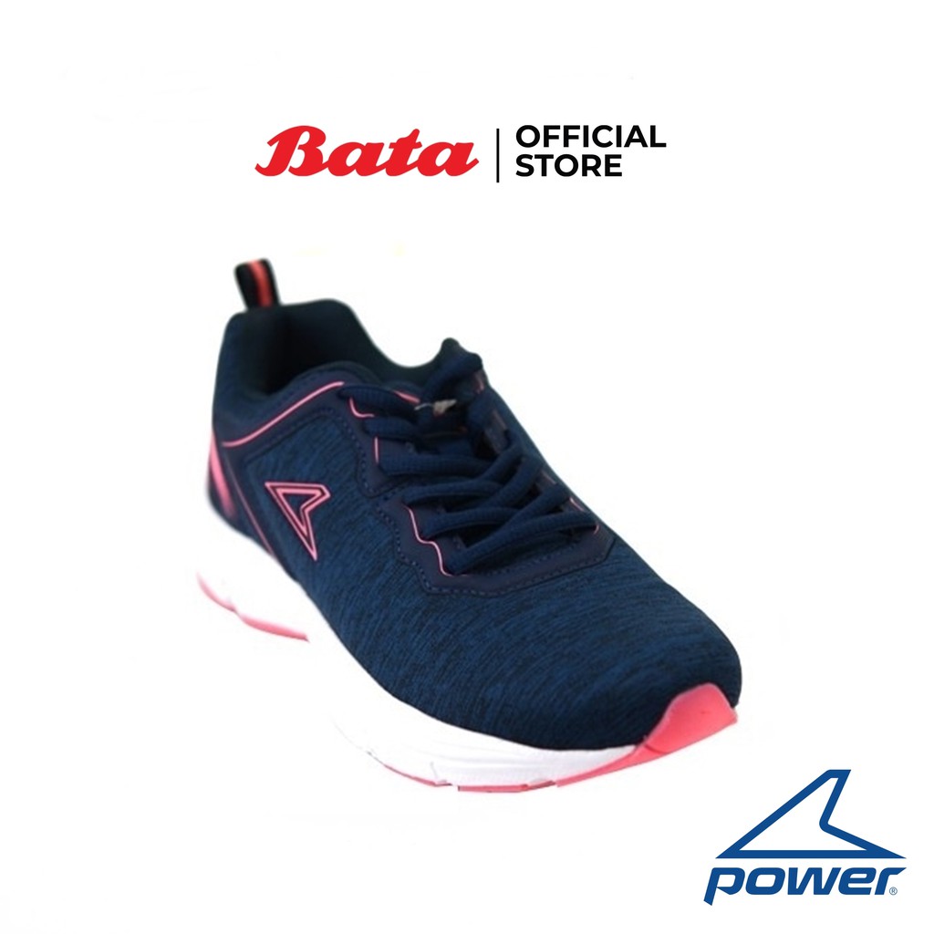 Bata POWER-LADIES รองเท้ากีฬาหญิง สำหรับวิ่ง RUNNING แบบเชือก สีกรมท่า รหัส 5189080