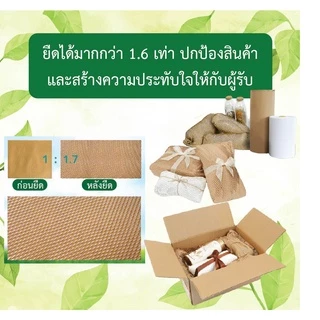 กระดาษ รังผึ้ง กันกระแทก กระดาษคราฟท์ Honeycomb Paper 30-100 เมตร