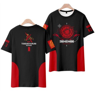 ใหม่ เสื้อยืดแขนสั้นลําลอง พิมพ์ลายอนิเมะ DATE A LIVE Tokisaki Kurumi 3D ทรงหลวม สไตล์ญี่ปุ่น สําหรับผู้ชาย และผู้หญิง