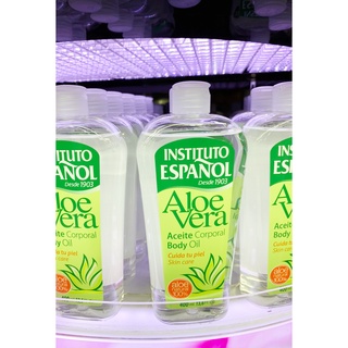 ✅ Instituto Espanol Aloe Vera Body Oil 400 ml. น้ำมันบำรุงผิว ว่านหางจระเข้ ป้องกันผิวแห้ง ผิวหนังอักเสบ