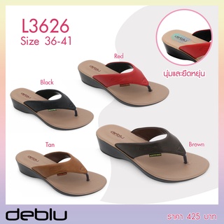 L3626 รองเท้าแตะ หญิง แบบสวม แบบหนีบ deblu เดอบลู นุ่มนิ่ม เพื่อสุขภาพ น้ำหนักเบา ของแท้ 100% 🇹🇭ประเทศไทย🇹🇭Thailand🇹🇭