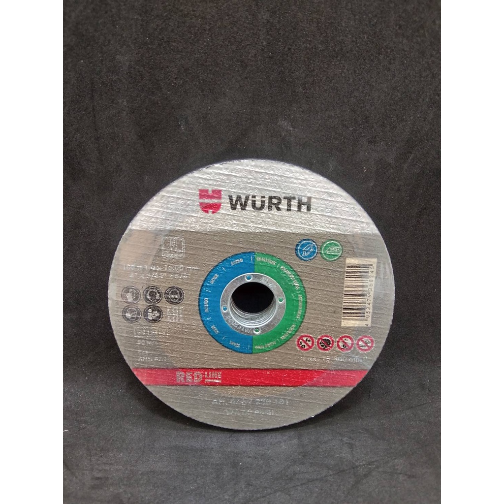 WURTH ใบตัดเหล็ก 4 นิ้ว  4"x3/64"x5/8" (4053479368245)