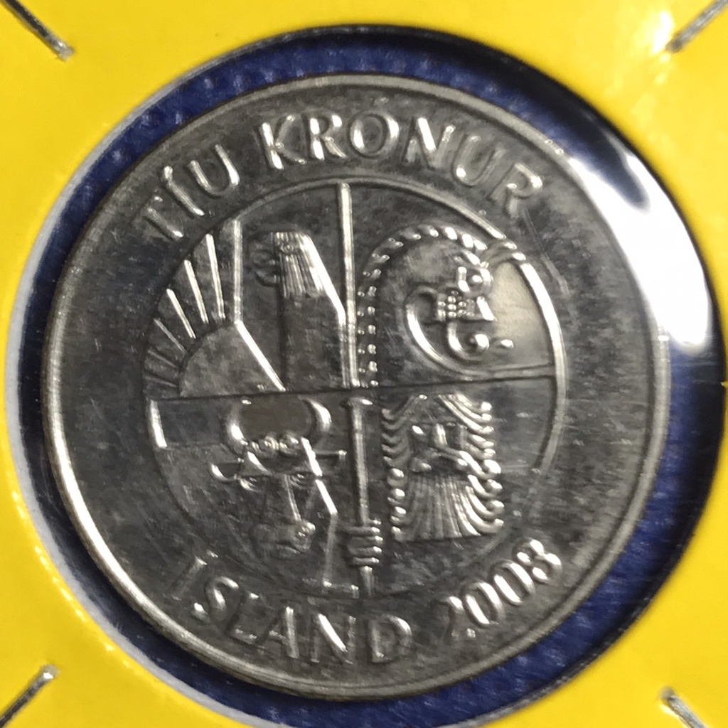 No.14597 ปี2008 ICELAND 10 KRONUR เหรียญสะสม เหรียญต่างประเทศ เหรียญเก่า หายาก ราคาถูก