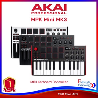 Akai Professional MPK Mini MK3 MIDI Controller 25-คีย์ มิดิคอนโทรล์เลอร์ขนาดเล็กกระทัดรัด มาพร้อม Synth-action Mini Keys รับประกันศูนย์ไทย 1 ปี