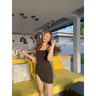 🔥🔥Hot sale เดรสสายเดี่ยวเว้าหลัง 💋💋
