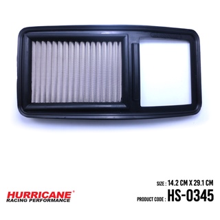 HURRICANE กรองอากาศสแตนเลสสตีล เฮอร์ริเคน รุ่น HS-0345 Toyota AGYA(Indo)