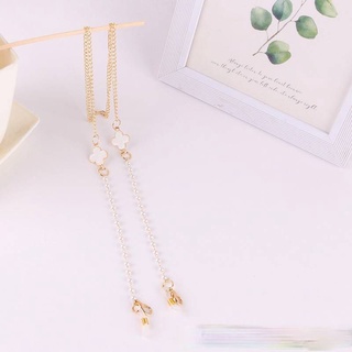 สายคล้องแม็ส สายคล้องแว่นตา สีขาว