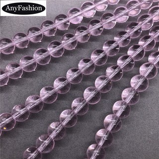 A+ Pink Quartz Crystal Beads สีชมพูควอตซ์คริสตัลลูกปัด 6/8/10 มิลลิเมตร Diy สำหรับเครื่องประดับสร้อยข้อมือที่ทำด้วยมือ