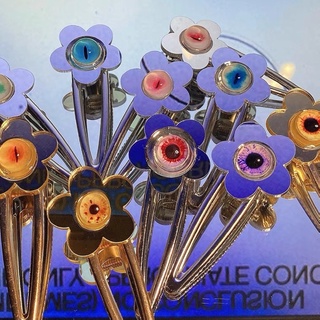 🔥Sale🔥กิ๊บติดผมกระจกรูปลูกตาดอกไม้ Flower Eyeball Gothic Hairpins พร้อมส่ง 2 ชิ้น