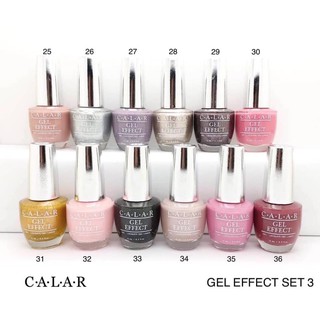 สีเจลไม่ต้องอบ สีกึ่งเจล (3) Calar Gel Effect Nail Color ยาทาเล็บ คาล่าร์ สีทาเล็บ