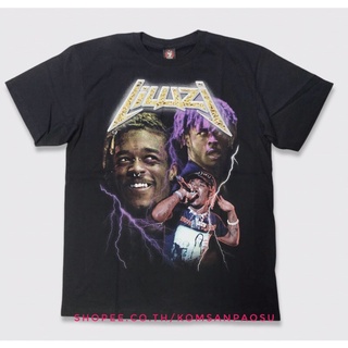 คอตต้อนคอกลม✤♝เสื้อ liluzi เสื้อLIl Uzi Vert rapper  t - shirts unisex ,📍ป้าย Rock Yeah 📍S-5XL