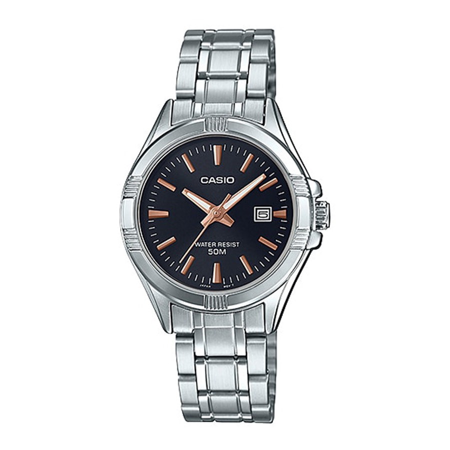 Casio Standard นาฬิกาข้อมือผู้หญิง สายสแตนเลส รุ่น LTP-1308D,LTP-1308D-1A2  - สีเงิน