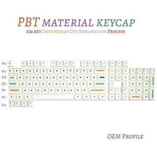 ปุ่มกดคีย์บอร์ด 104 คีย์ OEM PBT สําหรับ 61 87 104 คีย์