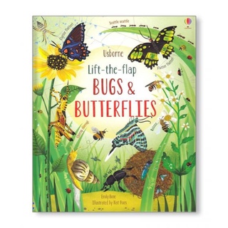 DKTODAY หนังสือ USBORNE LIFT-THE-FLAP BUGS AND BUTTERFLIES