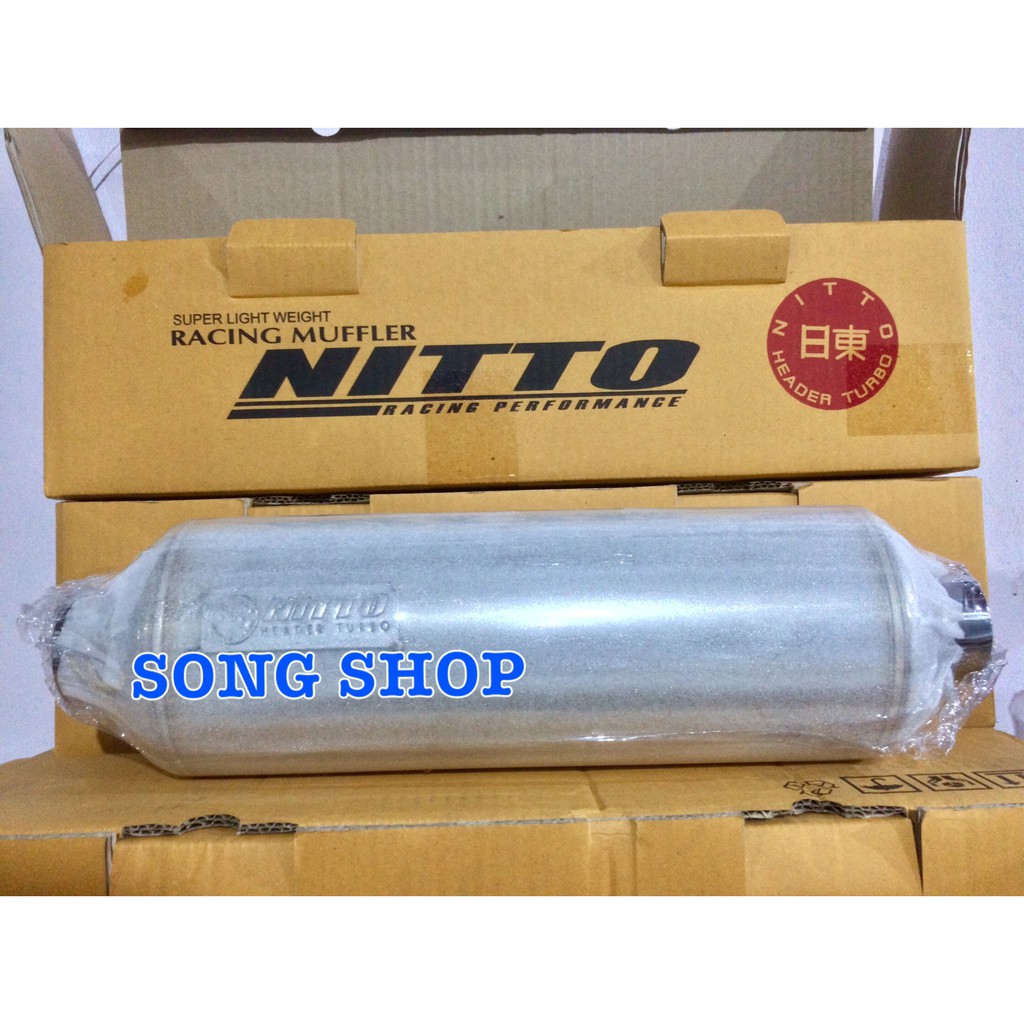 ท่อพักไอเสีย พักกลาง รู2“ ยาว16” NITTO สูตรเกียร์ออโต้ Auto ใส้ดัด เครื่องยนต์เบนซิน งาน Nitto แท้