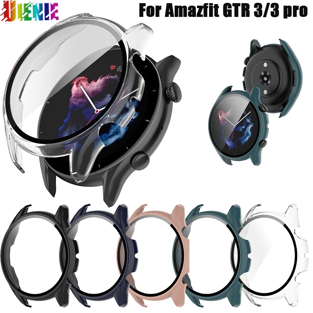 เคส Amazfit GTR3 / GTR3 PRO เคส+กระจกในตัว เคสซิ.กระจก+เคสกันรอยหน้าจอสําหรับ Huami Amazfit GTR 3 pr