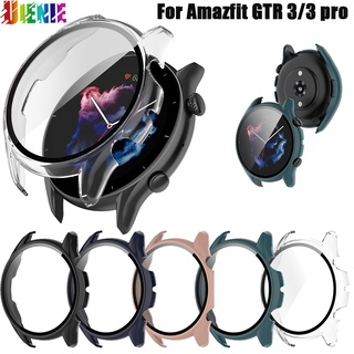 เคส Amazfit GTR3 / GTR3 PRO เคส+กระจกในตัว เคสซิ.กระจก+เคสกันรอยหน้าจอสําหรับ Huami Amazfit GTR 3 pro GTR 3