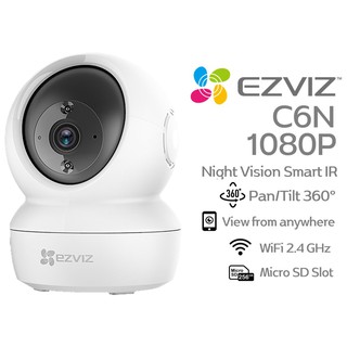 รับประกันศูนย์ 1ปี EZVIZ กล้องวงจรปิดไร้สาย รุ่น C6N 2ล้าน หมุนได้360องศา 1080p Smart