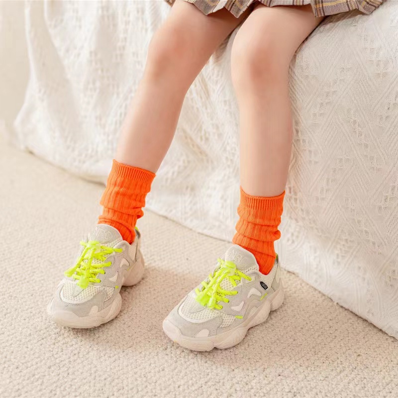 nana T010ถุงเท้ายาวเด็ก ถุงเท้าแฟชั่นเด็ก ผ้านุ่ม สีพื้น ใส่กันหนาว สำหรับเด็ก ของใช้เด็ก 1-12 ขวบ - รูปที่ 4