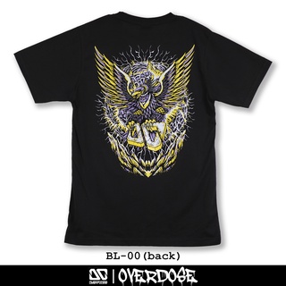 Overdose T-shirt เสื้อยืดคอกลม สีดำ รหัส BL-00(โอเวอโดส)