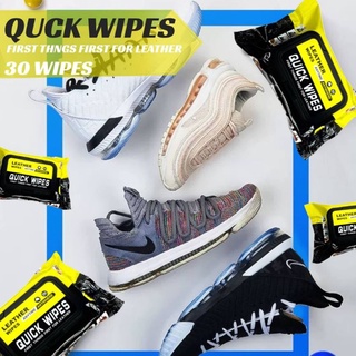 Leather quick wipes ผ้าเปียกทำความความสะอาดเช็ดเครื่องหนัง