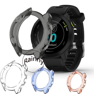 เคสกรอบนาฬิกาข้อมือซิลิโคน tpu สําหรับ Garmin Forerunner 55 เคส Garmin Forerunner 245 645 Music