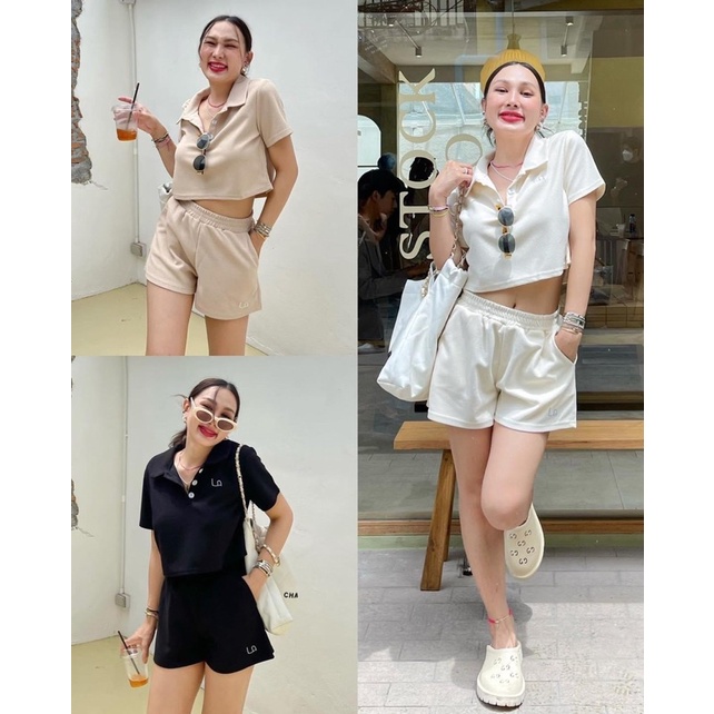 loonnystore ชุดเซต Maylinda สีขาวของใหม่