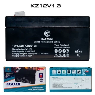 KATZUNI Battery Rechargeable 12V1.3AH/แบตUPS/แบตไฟสำรอง/ประกัน1ปี