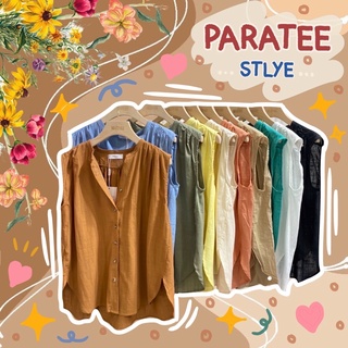 PARATEE.STYLE🧵👩🏽‍🤝‍👩🏻 | Mandarin Top เสื้อผ้าฝ้าย ทรงปล่อย