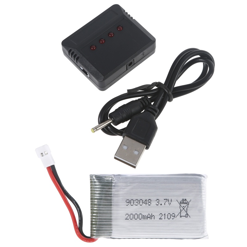3.7V 2000mAh Lipo Battery 903048 Liion Battery/Charger RC Quadcopter