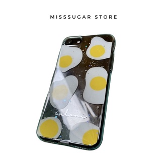 Fried eggs case เคสไข่เคลือบเรซิ่นกากเพชรวิ้งๆ