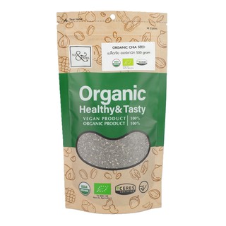 เมล็ดเชีย ออร์แกนิค ตรามิสเตอร์แอนด์มิสซีส 500 กรัม/Organic Chia Seed (Mr.&amp;Mrs.Brand) 500 g