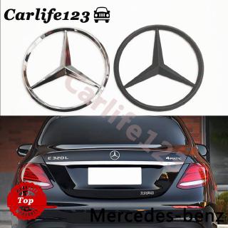 สติกเกอร์ตราสัญลักษณ์ โลโก้ส้อม สามสัญลักษณ์ Mercedes-Benz E-class ขนาด 9 ซม. สําหรับติดด้านหลังรถยนต์