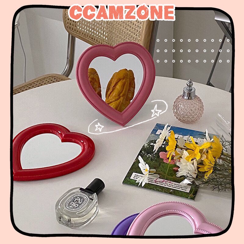 เดสก์ท็อปหรือแขวนกระจกหัวใจ gl032 ccamzone